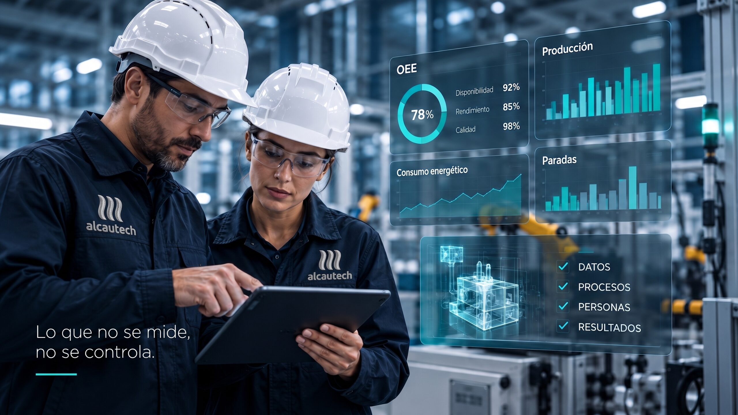 Diagnóstico de digitalización industrial y análisis de datos de producción en planta con alcautech