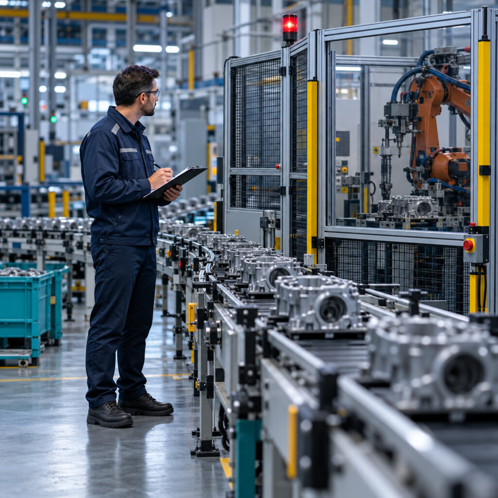 Análisis del OEE en una línea de producción industrial